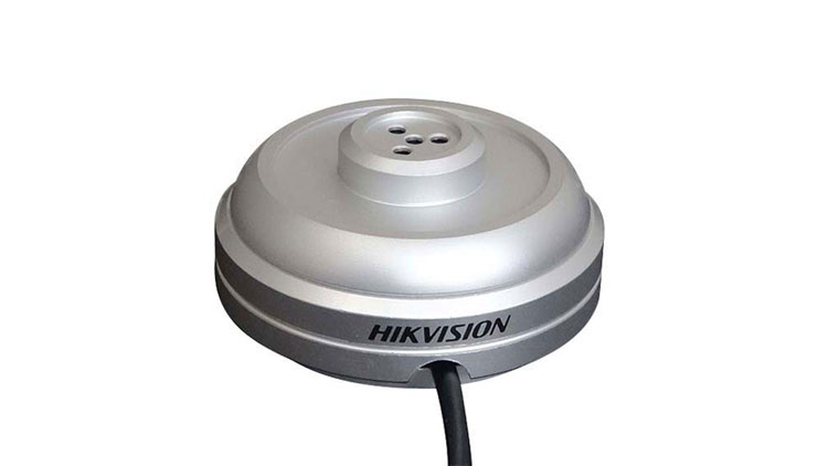 ?？低旽IKVISION DS-2FP1021監(jiān)控攝像頭拾音器 音頻槍機外接拾音器 高保真收音降噪攝像機專用拾音器