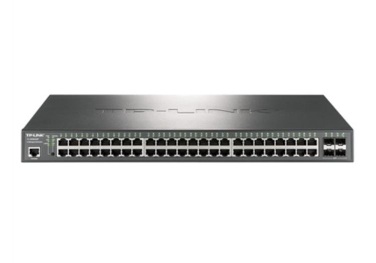 TP-LINK 全千兆48口POE+4SFP光口三層網管核心交換機TL-SG5452P