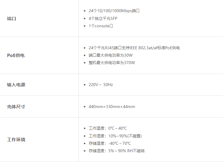  普聯(lián)24口三層千兆交換機