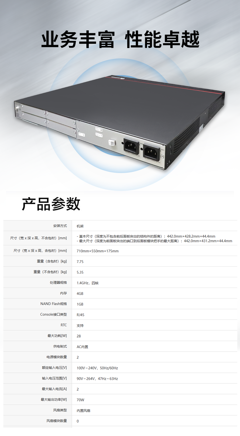 華為 AR6140E-9G-2AC 企業(yè)級(jí)千兆路由器