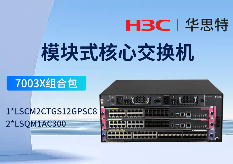 H3C S7003X交換機(jī)套包 16端口千兆SFP光接口+12端口萬兆光接口 交換路由引擎模塊LSCM2CTGS12GPSC8